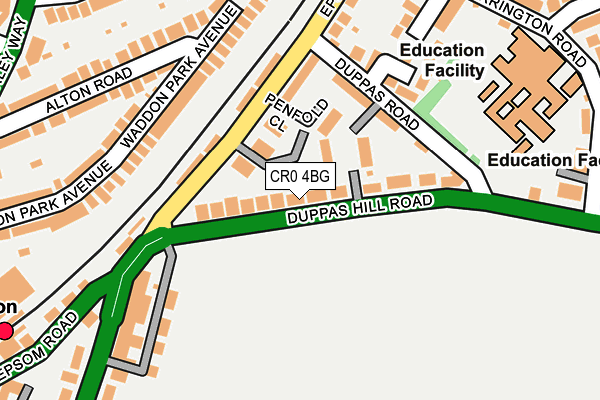 Map of 18 DUPPAS HILL ROAD MANAGEMENT LIMITED at local scale