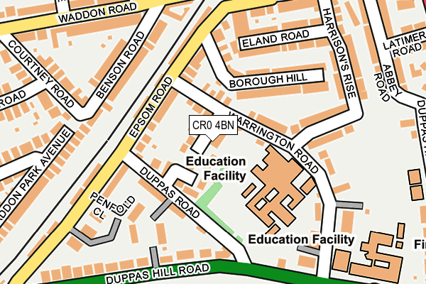 CR0 4BN map - OS OpenMap – Local (Ordnance Survey)