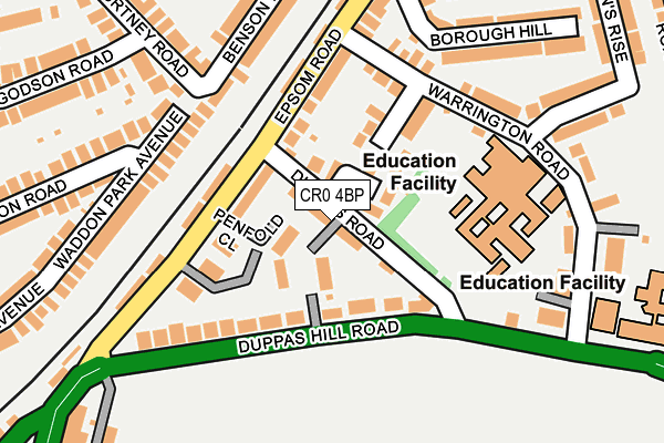 CR0 4BP map - OS OpenMap – Local (Ordnance Survey)