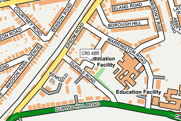 CR0 4BR map - OS OpenMap – Local (Ordnance Survey)