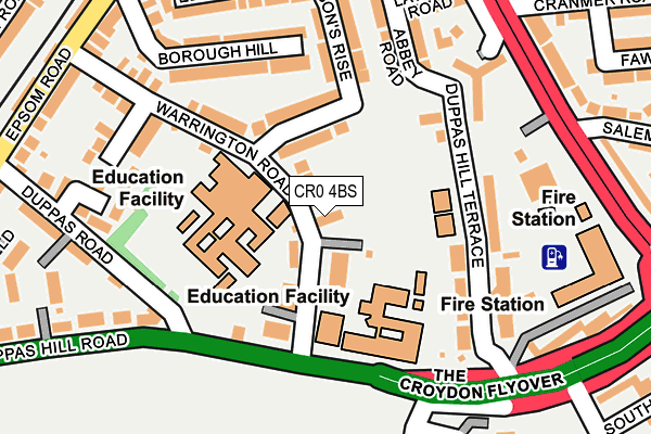 CR0 4BS map - OS OpenMap – Local (Ordnance Survey)