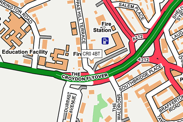 CR0 4BT map - OS OpenMap – Local (Ordnance Survey)