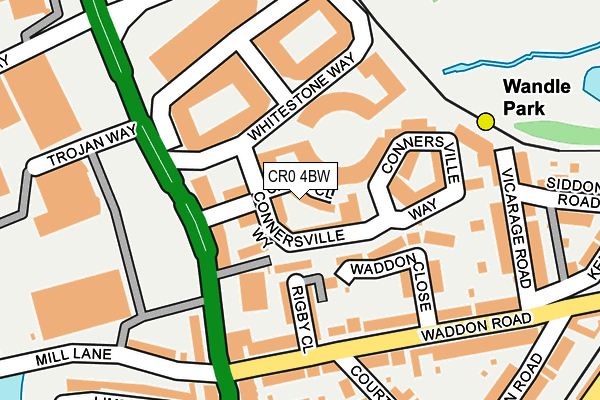 CR0 4BW map - OS OpenMap – Local (Ordnance Survey)