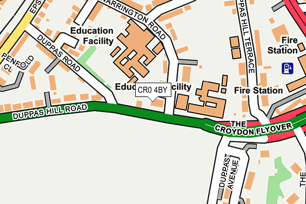 CR0 4BY map - OS OpenMap – Local (Ordnance Survey)