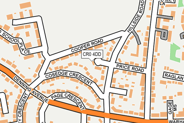 CR0 4DD map - OS OpenMap – Local (Ordnance Survey)