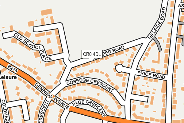 CR0 4DL map - OS OpenMap – Local (Ordnance Survey)