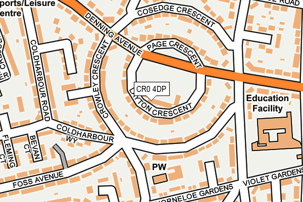 CR0 4DP map - OS OpenMap – Local (Ordnance Survey)