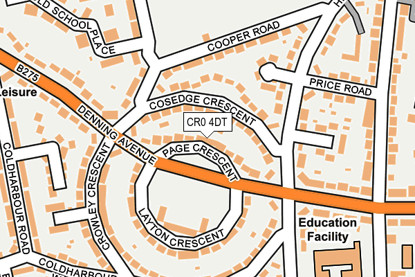 CR0 4DT map - OS OpenMap – Local (Ordnance Survey)