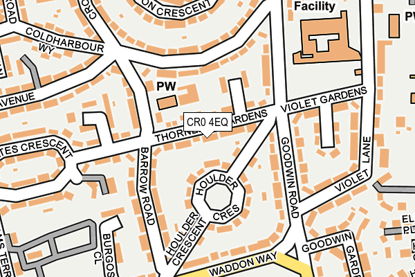 CR0 4EQ map - OS OpenMap – Local (Ordnance Survey)