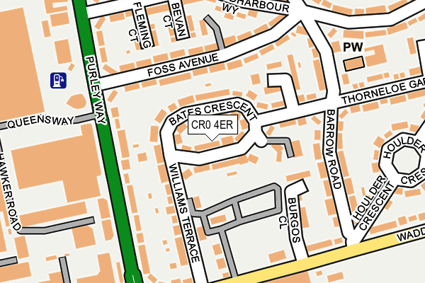 CR0 4ER map - OS OpenMap – Local (Ordnance Survey)