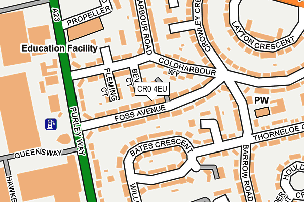 CR0 4EU map - OS OpenMap – Local (Ordnance Survey)