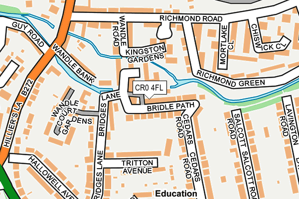 CR0 4FL map - OS OpenMap – Local (Ordnance Survey)