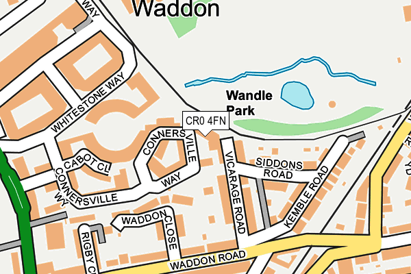 CR0 4FN map - OS OpenMap – Local (Ordnance Survey)