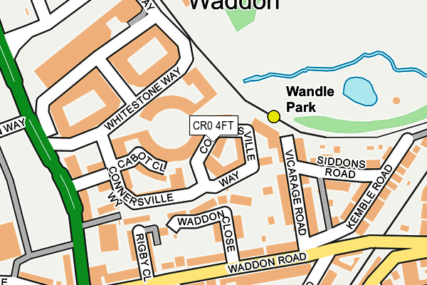 CR0 4FT map - OS OpenMap – Local (Ordnance Survey)