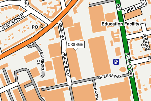 CR0 4GE map - OS OpenMap – Local (Ordnance Survey)