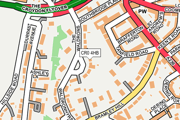 CR0 4HB map - OS OpenMap – Local (Ordnance Survey)