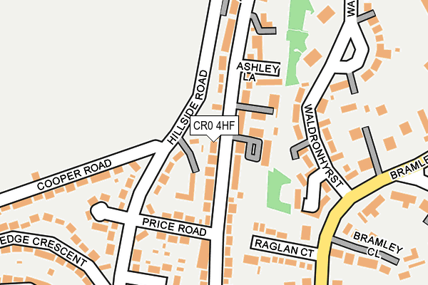 CR0 4HF map - OS OpenMap – Local (Ordnance Survey)