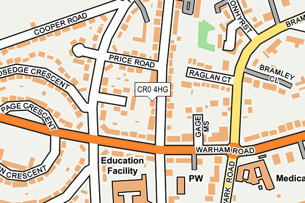 CR0 4HG map - OS OpenMap – Local (Ordnance Survey)