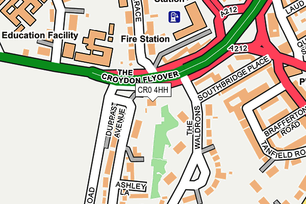 CR0 4HH map - OS OpenMap – Local (Ordnance Survey)