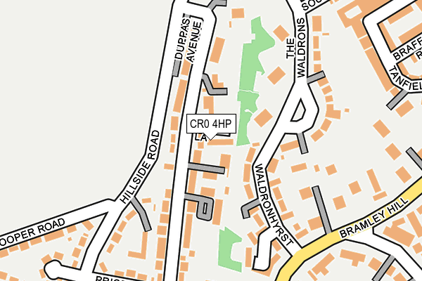 CR0 4HP map - OS OpenMap – Local (Ordnance Survey)