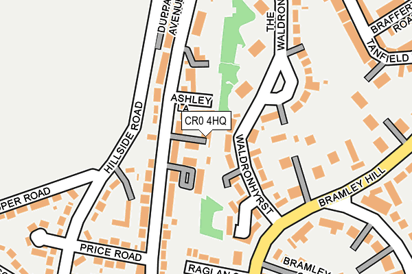 CR0 4HQ map - OS OpenMap – Local (Ordnance Survey)