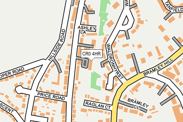 CR0 4HR map - OS OpenMap – Local (Ordnance Survey)