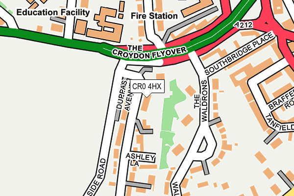 CR0 4HX map - OS OpenMap – Local (Ordnance Survey)