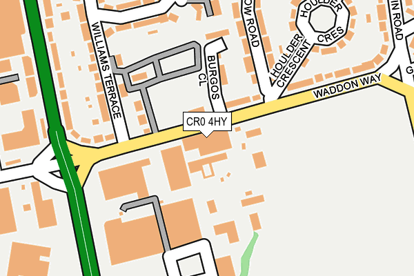 CR0 4HY map - OS OpenMap – Local (Ordnance Survey)