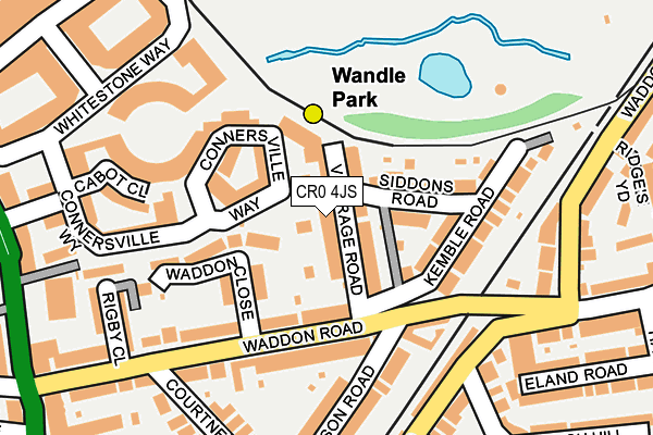 CR0 4JS map - OS OpenMap – Local (Ordnance Survey)