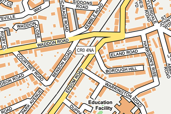 CR0 4NA map - OS OpenMap – Local (Ordnance Survey)