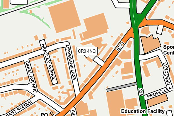 CR0 4NQ map - OS OpenMap – Local (Ordnance Survey)