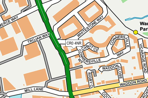 CR0 4NR map - OS OpenMap – Local (Ordnance Survey)