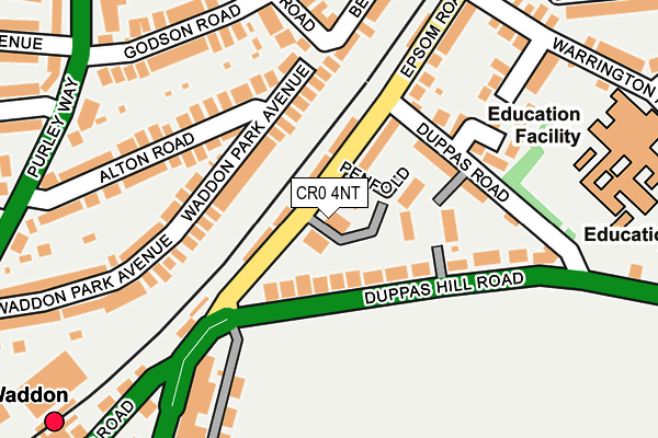 CR0 4NT map - OS OpenMap – Local (Ordnance Survey)