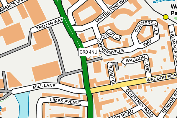 CR0 4NU map - OS OpenMap – Local (Ordnance Survey)