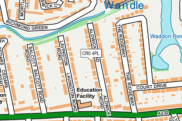 CR0 4PL map - OS OpenMap – Local (Ordnance Survey)