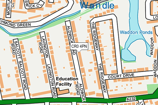 CR0 4PN map - OS OpenMap – Local (Ordnance Survey)