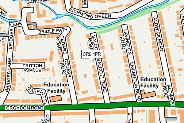 CR0 4PR map - OS OpenMap – Local (Ordnance Survey)