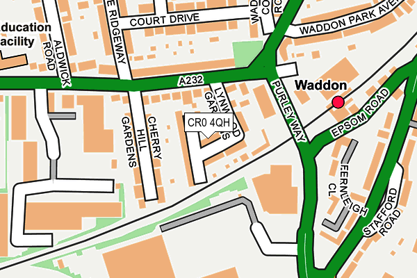 CR0 4QH map - OS OpenMap – Local (Ordnance Survey)