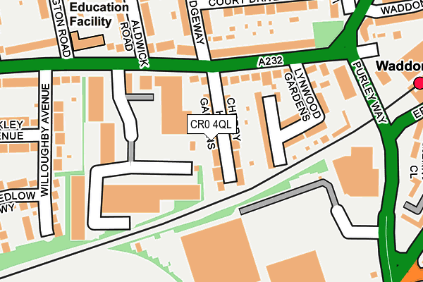 CR0 4QL map - OS OpenMap – Local (Ordnance Survey)