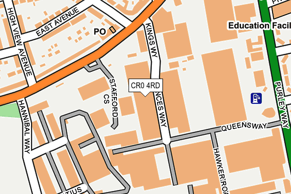 CR0 4RD map - OS OpenMap – Local (Ordnance Survey)