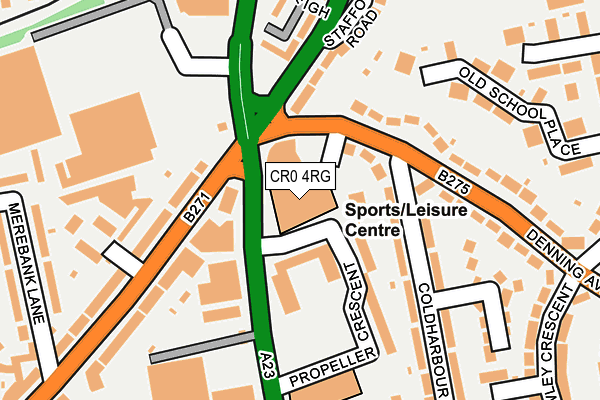 CR0 4RG map - OS OpenMap – Local (Ordnance Survey)