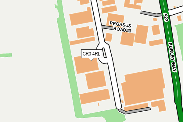 CR0 4RL map - OS OpenMap – Local (Ordnance Survey)