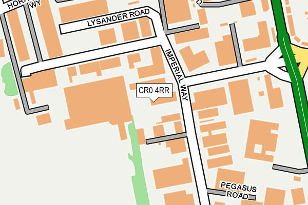 CR0 4RR map - OS OpenMap – Local (Ordnance Survey)