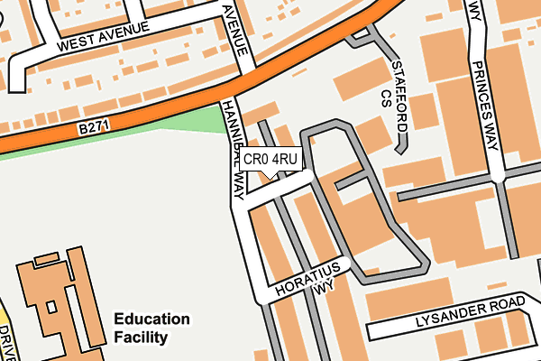 Map of MCB BUTCHERS LTD at local scale