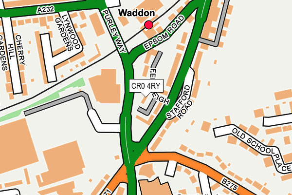 CR0 4RY map - OS OpenMap – Local (Ordnance Survey)