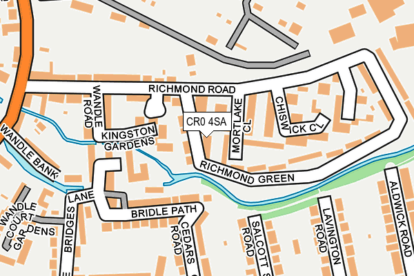 CR0 4SA map - OS OpenMap – Local (Ordnance Survey)