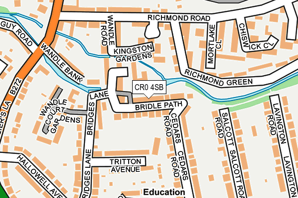 CR0 4SB map - OS OpenMap – Local (Ordnance Survey)