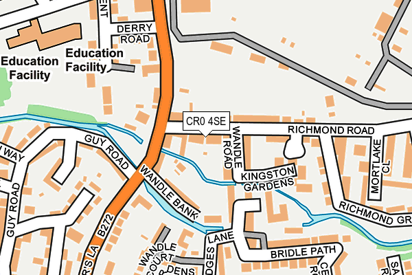 CR0 4SE map - OS OpenMap – Local (Ordnance Survey)