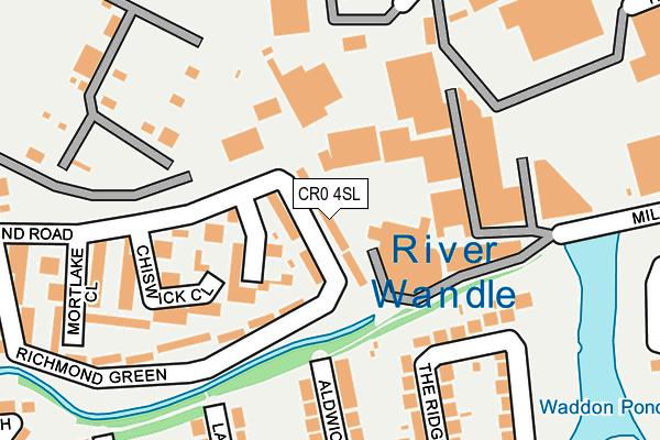 CR0 4SL map - OS OpenMap – Local (Ordnance Survey)