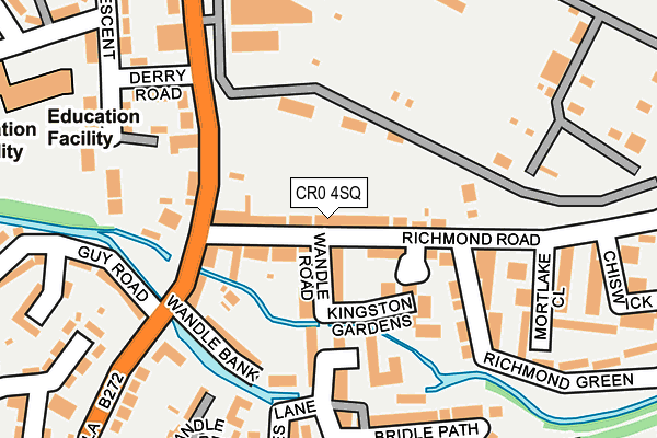 CR0 4SQ map - OS OpenMap – Local (Ordnance Survey)